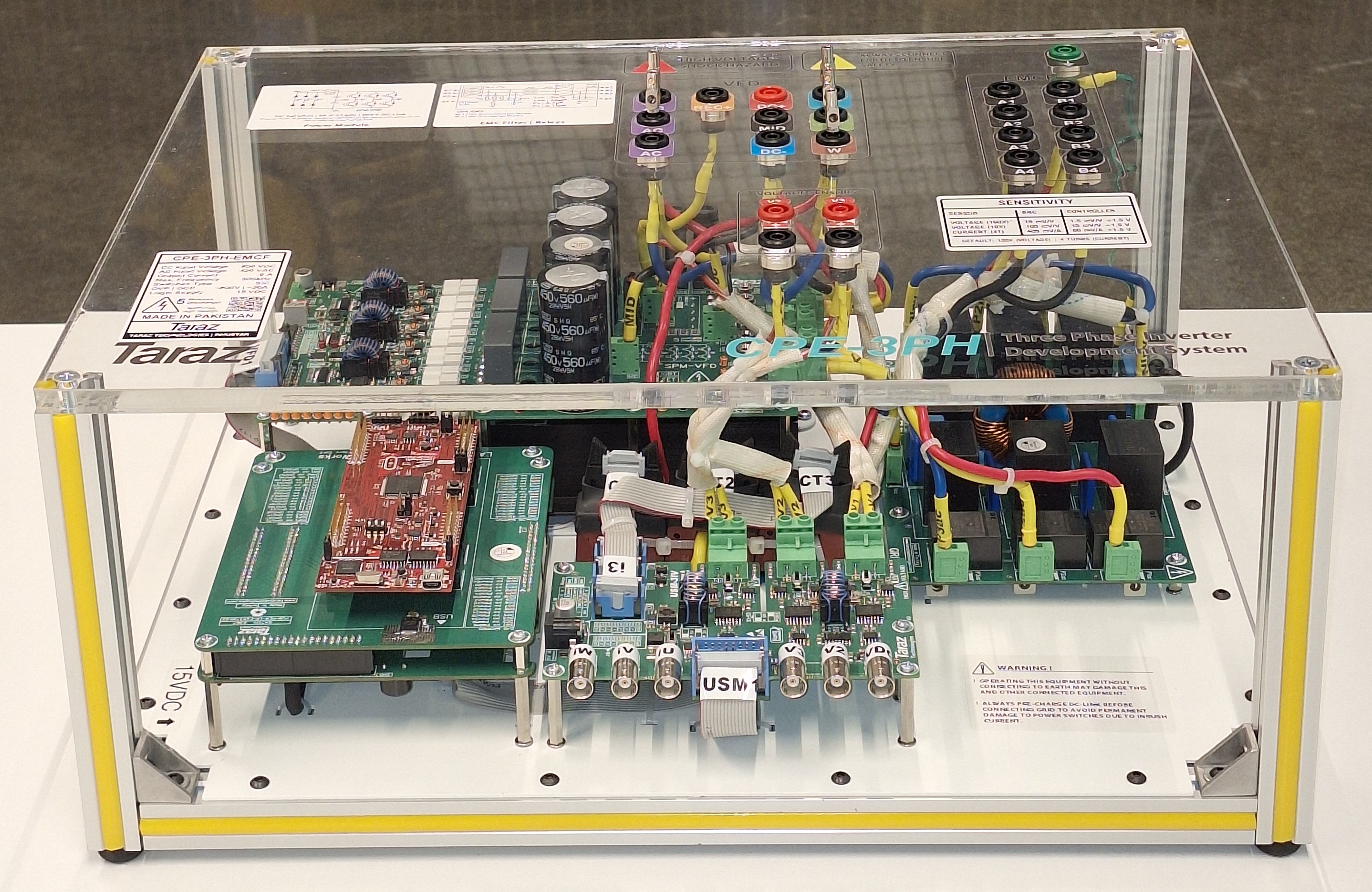 Taraz Technologies CPE-3PH-EMCF Üç Fazlı İnvertör/Evirici Geliştirme Sistemi